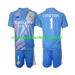 Maillot Real Madrid Thibaut Courtois 1 Gardien Enfant Tenue Domicile 2024-2025 Manche Courte