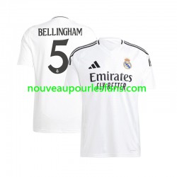Maillot Real Madrid Jude Bellingham 5 Homme Tenue Domicile 2024-2025 Manche Courte