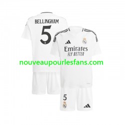 Maillot Real Madrid Jude Bellingham 5 Enfant Tenue Domicile 2024-2025 Manche Courte