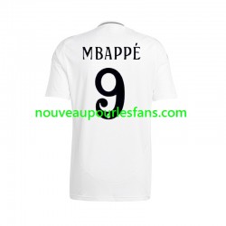 Maillot Real Madrid Mbappé Kylian 9 Homme Tenue Domicile 2024-2025 Manche Courte