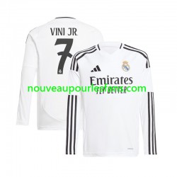 Maillot Real Madrid Vinicius Junior 7 Homme Tenue Domicile 2024-2025 Manche Longue
