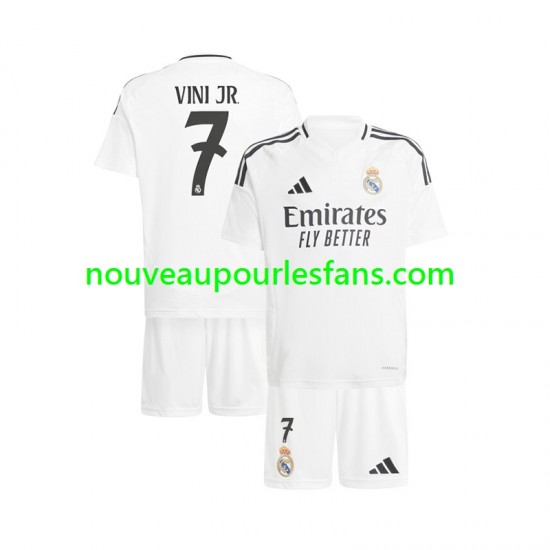 Maillot Real Madrid Vinicius Junior 7 Enfant Tenue Domicile 2024-2025 Manche Courte