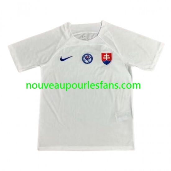 Maillot Slovaquie Homme Tenue Extérieur Euro 2024 Manche Courte