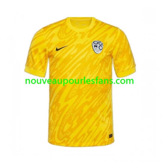 Maillot Slovénie Gardien Homme Tenue Domicile Euro 2024 Manche Courte