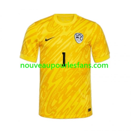 Maillot Slovénie Jan Oblak 1 Gardien Homme Tenue Domicile Euro 2024 Manche Courte