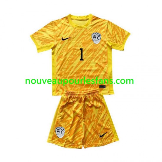 Maillot Slovénie Jan Oblak 1 Gardien Enfant Tenue Domicile Euro 2024 Manche Courte