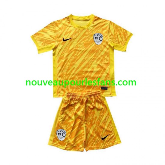 Maillot Slovénie Gardien Enfant Tenue Domicile Euro 2024 Manche Courte