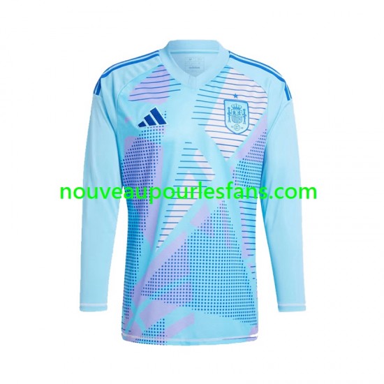 Maillot Espagne Gardien Homme Tenue Extérieur Euro 2024 Manche Longue