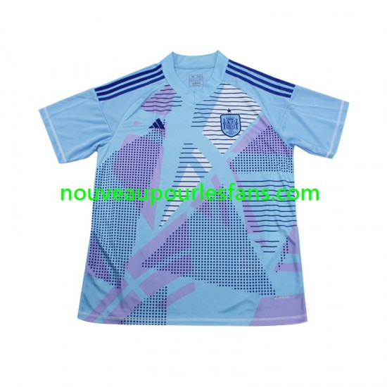 Maillot Espagne Gardien Homme Tenue Extérieur Euro 2024 Manche Courte