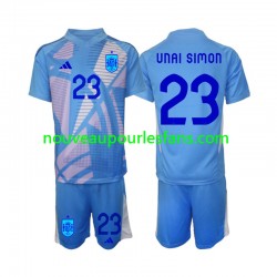 Maillot Espagne Unai Simon 23 Gardien Enfant Tenue Domicile Euro 2024 Manche Courte