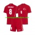 Maillot Turquie Arda Guler 8 Enfant Tenue Extérieur Euro 2024 Manche Courte