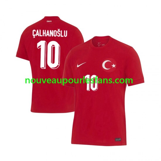 Maillot Turquie Hakan Calhanoglu 10 Homme Tenue Extérieur Euro 2024 Manche Courte
