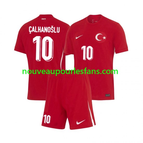 Maillot Turquie Hakan Calhanoglu 10 Enfant Tenue Extérieur Euro 2024 Manche Courte