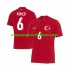Maillot Turquie Orkun Kokcu 6 Homme Tenue Extérieur Euro 2024 Manche Courte