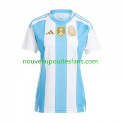Maillot Argentine Copa America Femme Tenue Domicile 2024 Manche Courte