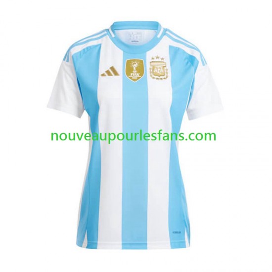 Maillot Argentine Copa America Femme Tenue Domicile 2024 Manche Courte