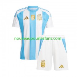 Maillot Argentine Copa America Enfant Tenue Domicile 2024 Manche Courte