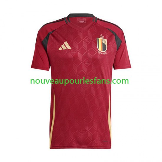 Maillot Belgique Homme Tenue Domicile Euro 2024 Manche Courte