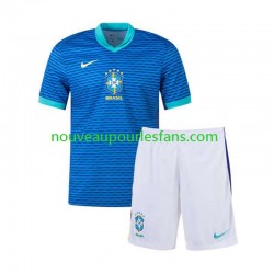 Maillot Brésil Copa America Enfant Tenue Extérieur 2024 Manche Courte