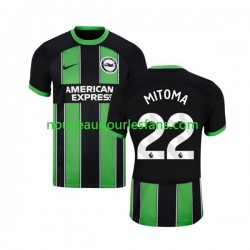 Maillot Brighton & Hove Albion Mitoma 22 Homme Tenue Extérieur 2023-2024 Manche Courte