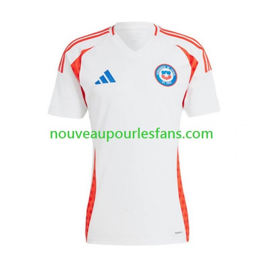 Maillot Chili Copa America Homme Tenue Extérieur 2024 Manche Courte