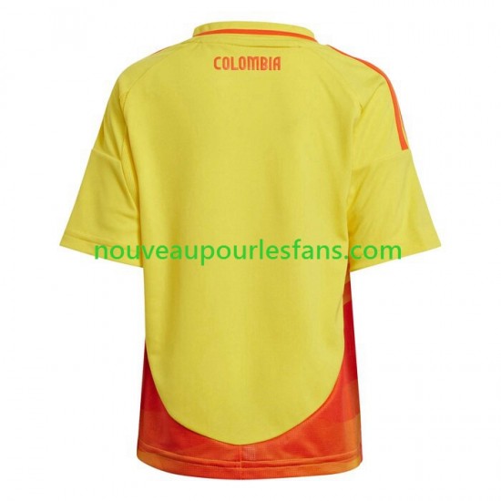 Maillot Colombie Copa America Enfant Tenue Domicile 2024 Manche Courte