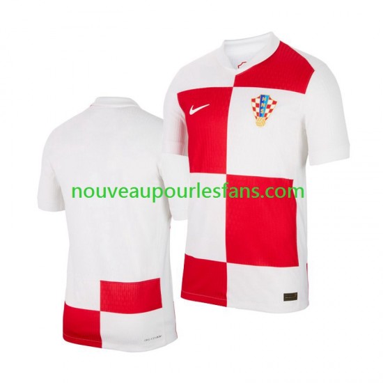 Maillot Croatie Homme Tenue Domicile Euro 2024 Manche Courte