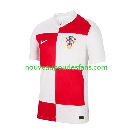 Maillot Croatie Homme Tenue Domicile Euro 2024 Manche Courte