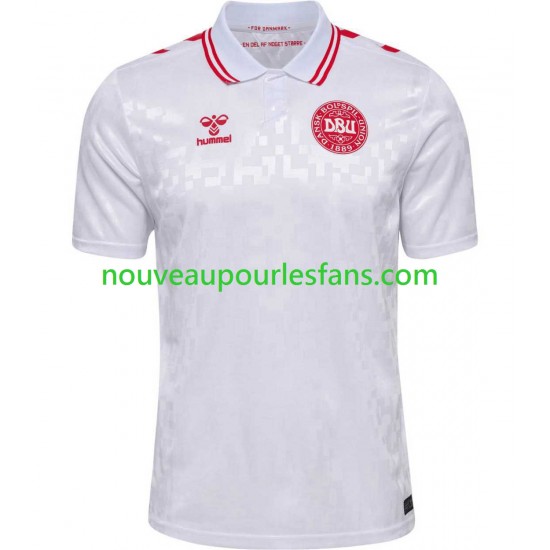 Maillot Danemark Homme Tenue Extérieur Euro 2024 Manche Courte