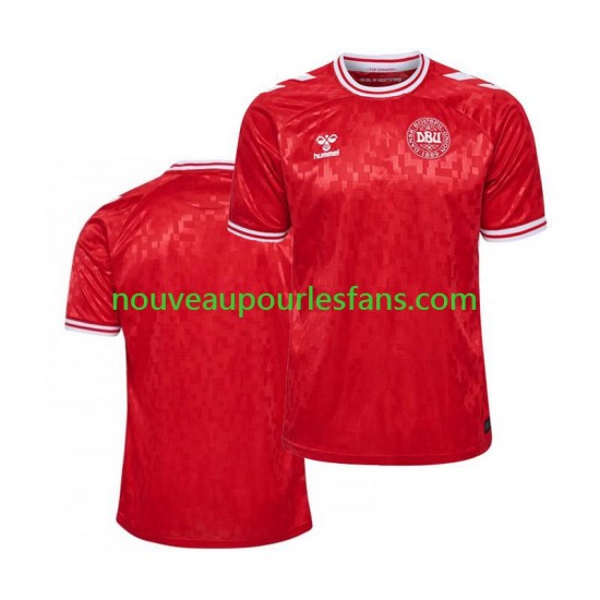 Maillot Danemark Homme Tenue Domicile Euro 2024 Manche Courte