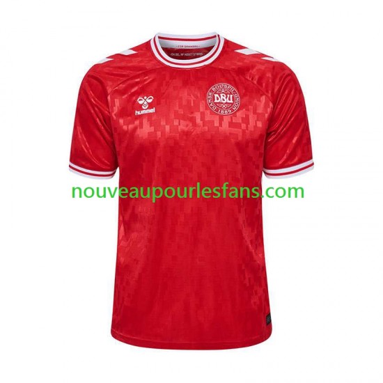 Maillot Danemark Homme Tenue Domicile Euro 2024 Manche Courte