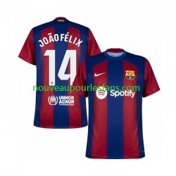Maillot FC Barcelone Joao Felix 14 Homme Tenue Domicile 2023-2024 Manche Courte