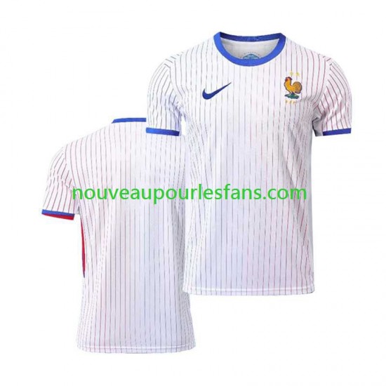 Maillot France Homme Tenue Extérieur Euro 2024 Manche Courte