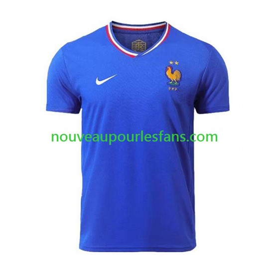 Maillot France Homme Tenue Domicile Euro 2024 Manche Courte