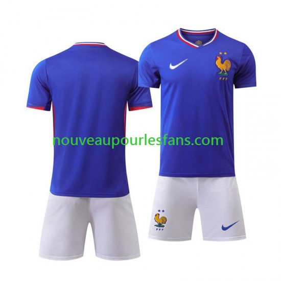 Maillot France Enfant Tenue Domicile Euro 2024 Manche Courte