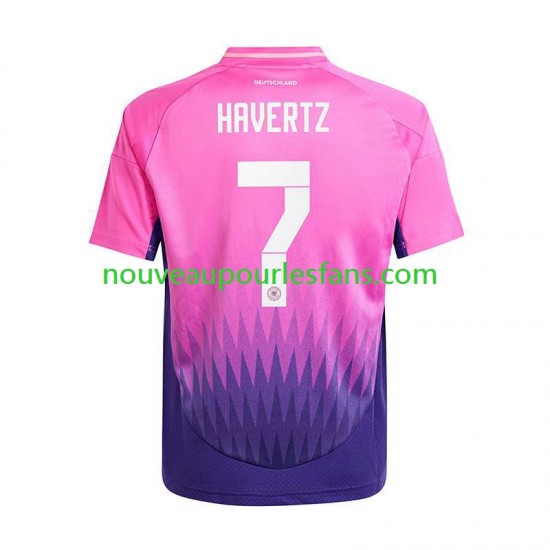 Maillot Allemagne Havertz 7 Homme Tenue Extérieur Euro 2024 Manche Courte
