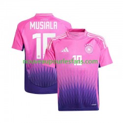 Maillot Allemagne Jamal Musiala 10 Homme Tenue Extérieur Euro 2024 Manche Courte