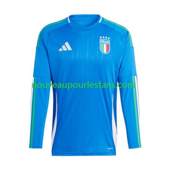 Maillot Italie Homme Tenue Domicile Euro 2024 Manche Longue
