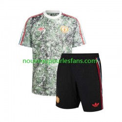 Maillot Manchester United Stone Roses Enfant Tenue Domicile 2023-2024 Manche Courte