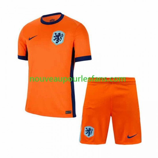 Maillot Pays-Bas Enfant Tenue Domicile Euro 2024 Manche Courte