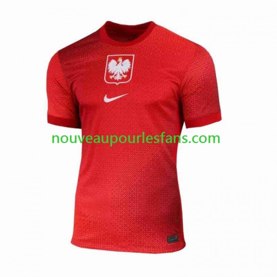 Maillot Pologne Homme Tenue Extérieur 2024 Manche Courte