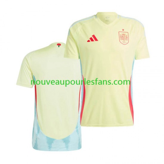 Maillot Espagne Homme Tenue Extérieur Euro 2024 Manche Courte