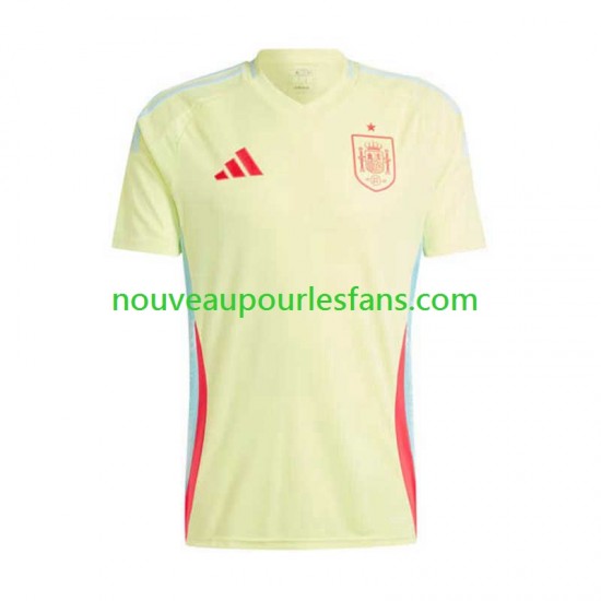 Maillot Espagne Homme Tenue Extérieur Euro 2024 Manche Courte