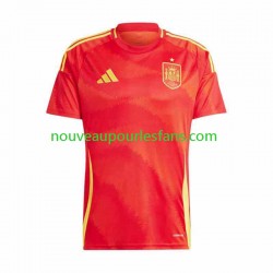 Maillot Espagne Homme Tenue Domicile Euro 2024 Manche Courte