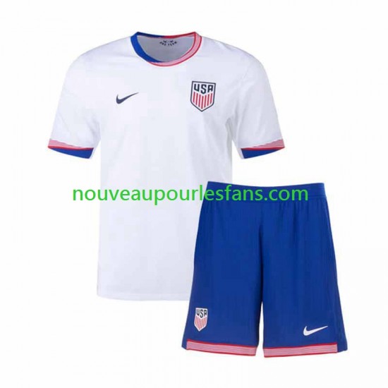 Maillot États-Unis Enfant Tenue Domicile 2024 Manche Courte