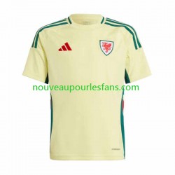 Maillot Pays de Galles Homme Tenue Extérieur 2024 Manche Courte