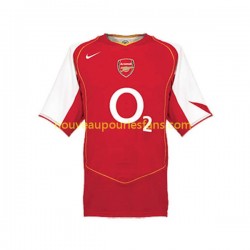 Maillot Arsenal 2004 Rétro Homme Tenue Domicile Manche Courte