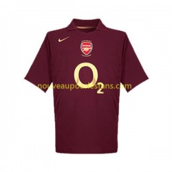Maillot Arsenal 2005 Rétro Homme Tenue Domicile Manche Courte