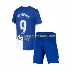 Maillot Atlético Madrid Memphis 9 120 Anniversary Enfant Tenue Domicile 2022-2023 Manche Courte