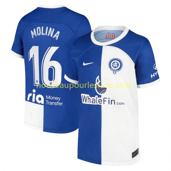 Maillot Atlético Madrid Molina 16 120 Anniversary Homme Tenue Domicile 2022-2023 Manche Courte